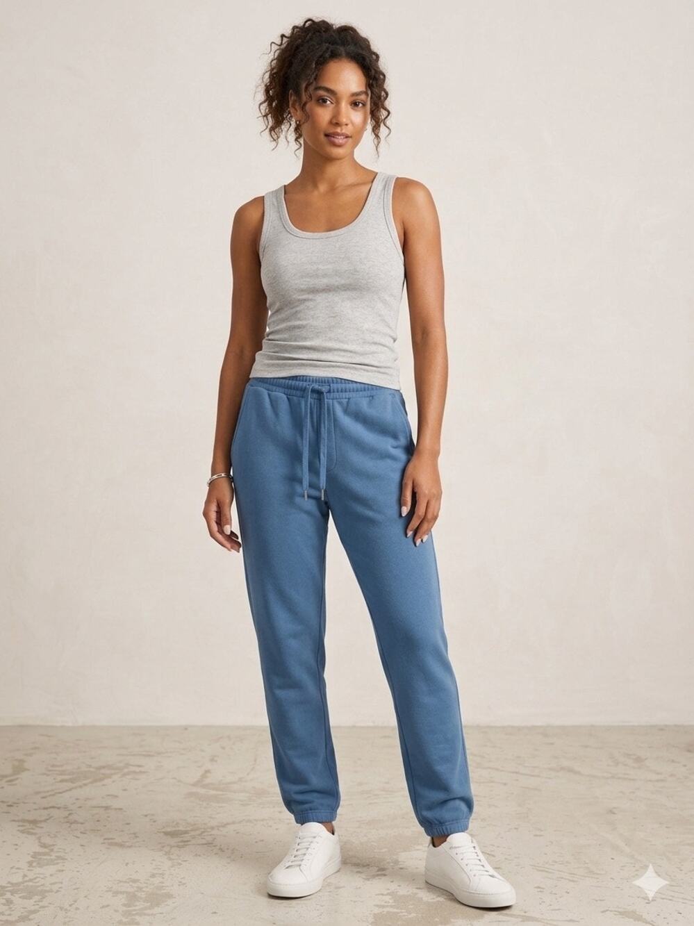 New something Navy blue drawstring sweatpants blue sz XS
